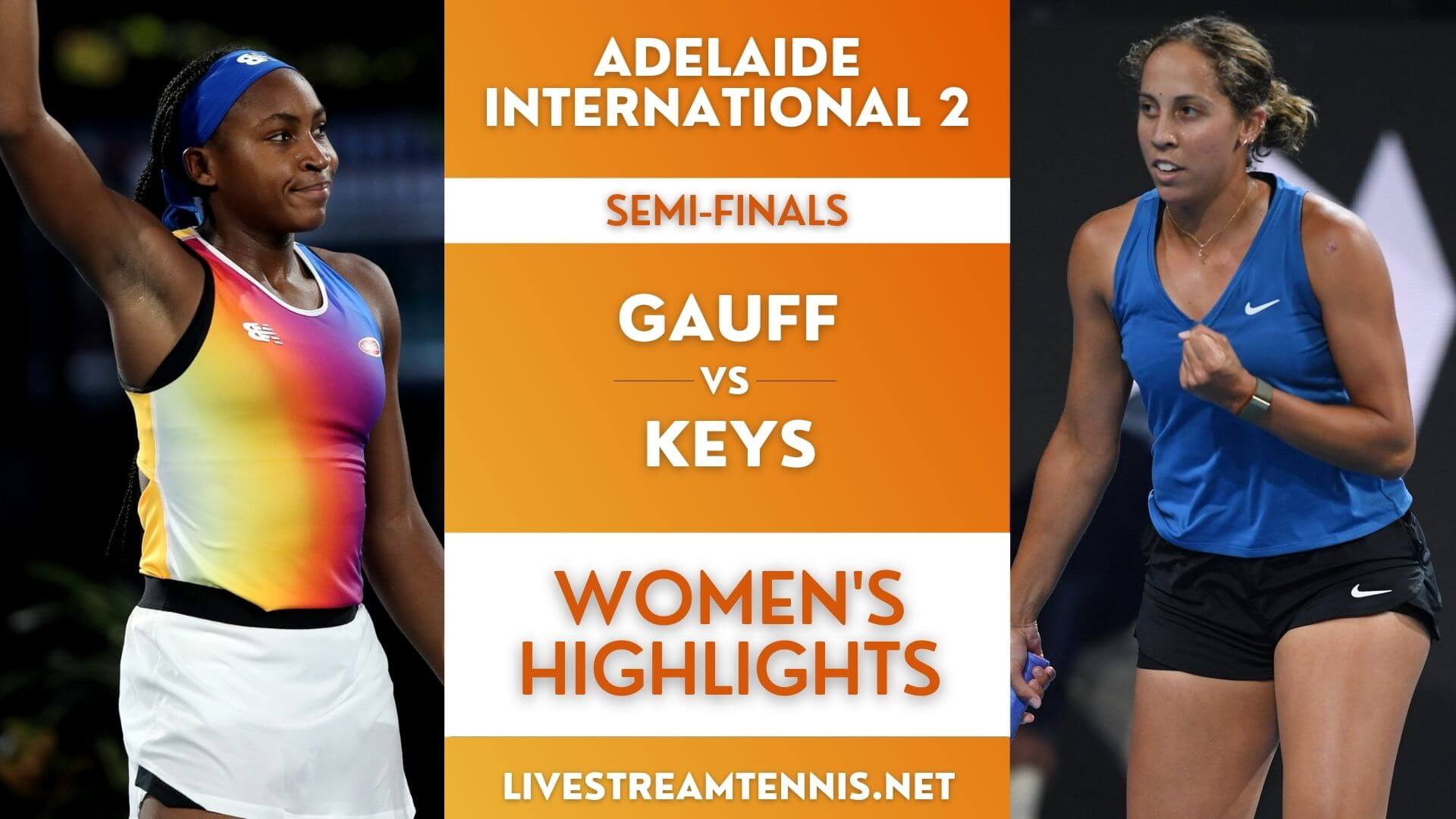 Adelaide 2 WTA Semifinal Highlights 2022