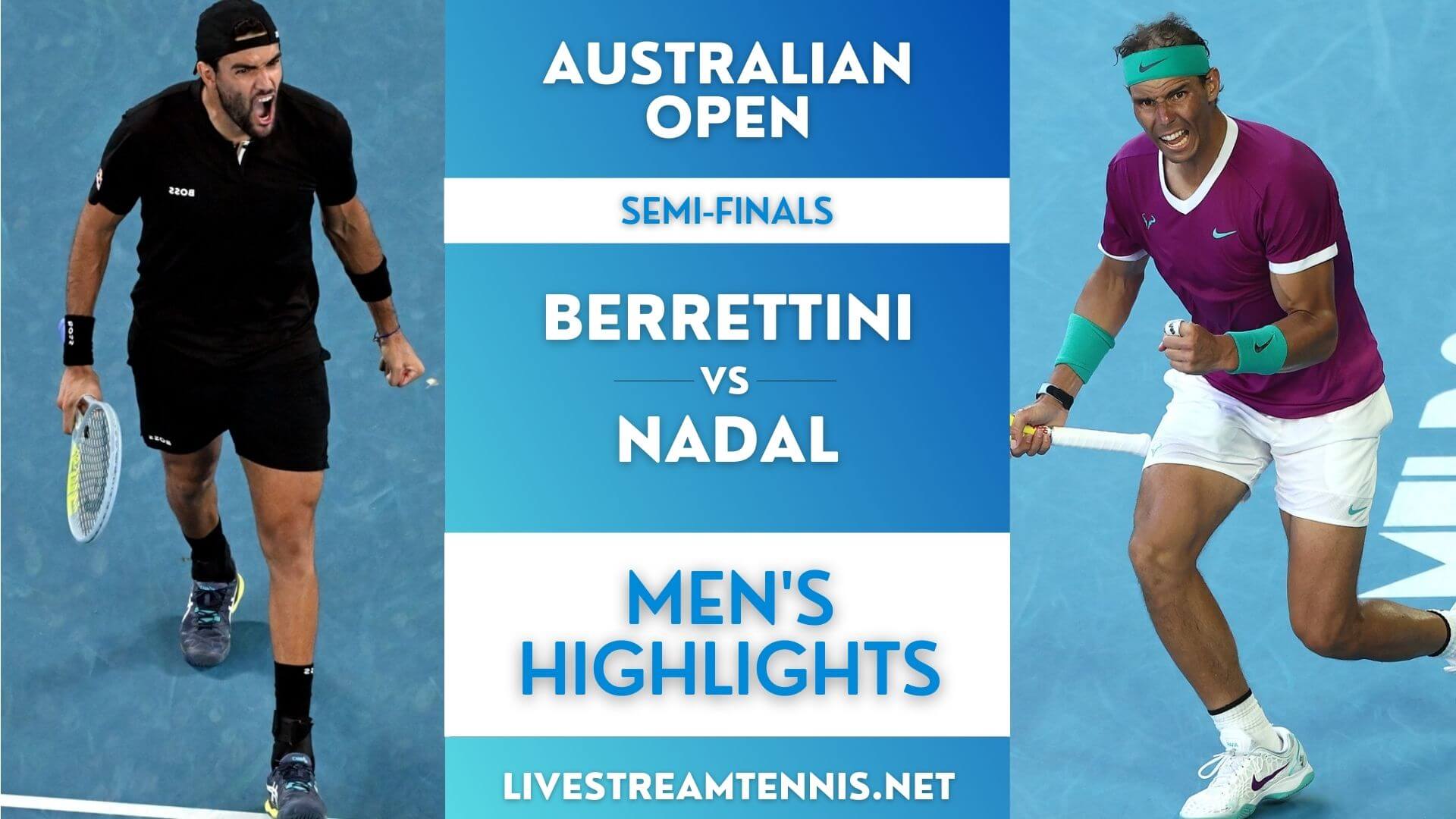 Australian Open ATP Semifinal 2 Extended Highlights 2022