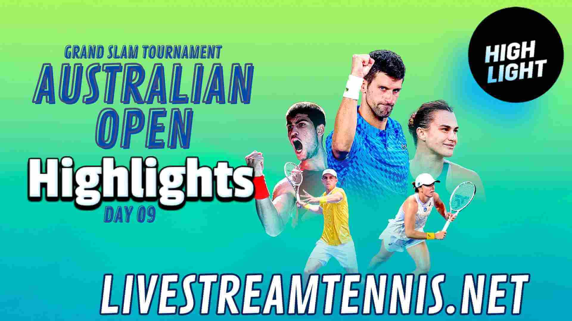 Australian Open Day 09 Highlights 2024