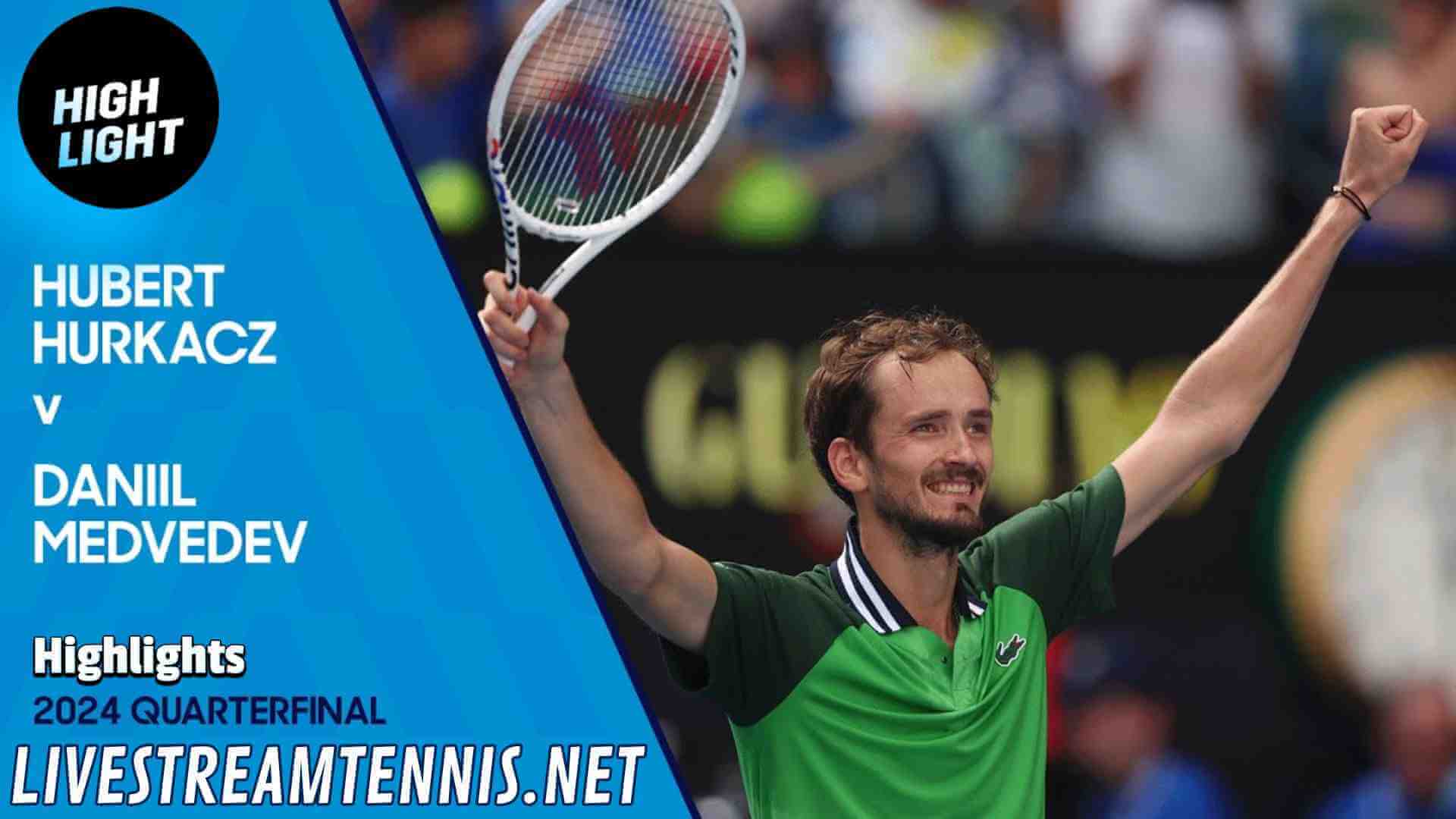 Australian Open ATP Quarterfinal 3 Highlights 2024