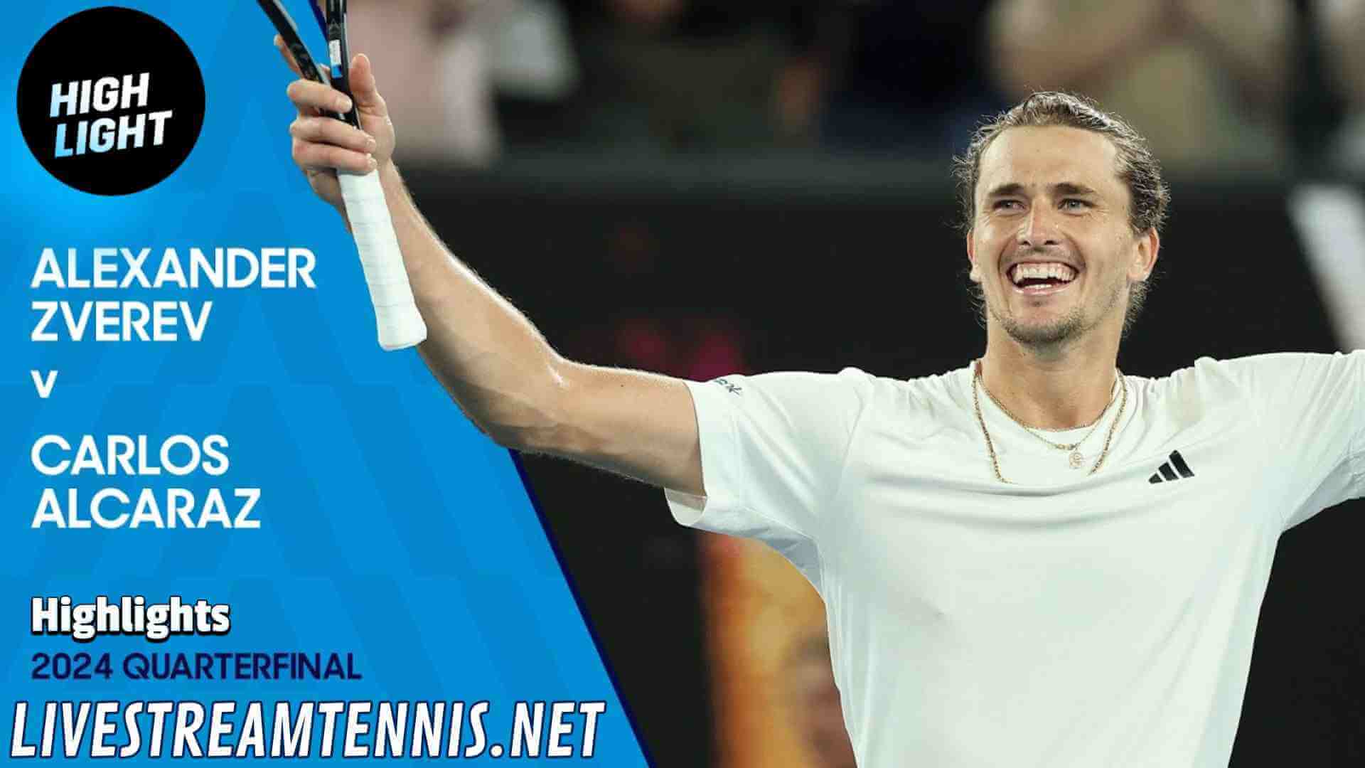 Australian Open ATP Quarterfinal 4 Highlights 2024
